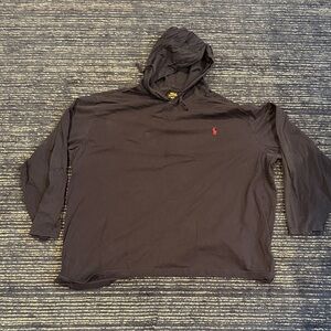 Polo by Ralph Lauren Men's Navy Hoodie with Red Logo